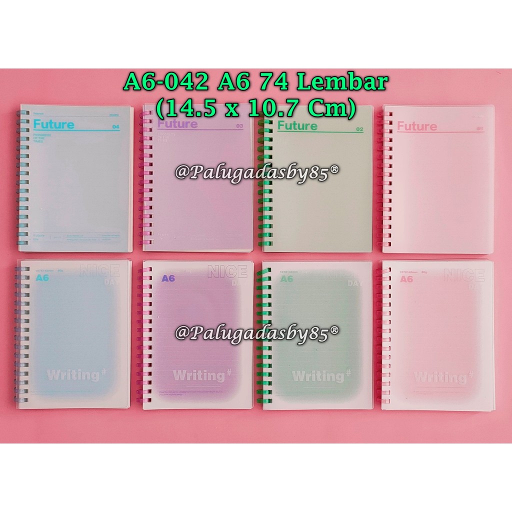 

(1 Biji) Gabungan Spiral Note Book A6 74 Lembar 14.5*10.7 Cm / Spiral Notes GXIMP A6-042