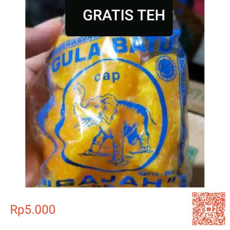 

gula batu cap gajah 250 gram//GULA ASLI TEBU CIREBON