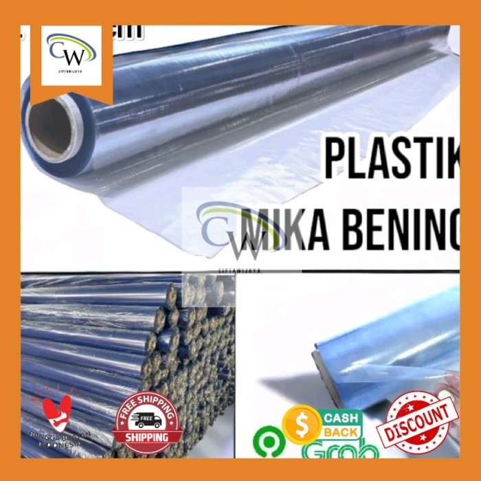Plastik Bening Meteran/ Plastik mika bening Meteran/ Plastik Meja Bening Meteran/ Taplak Meja bening