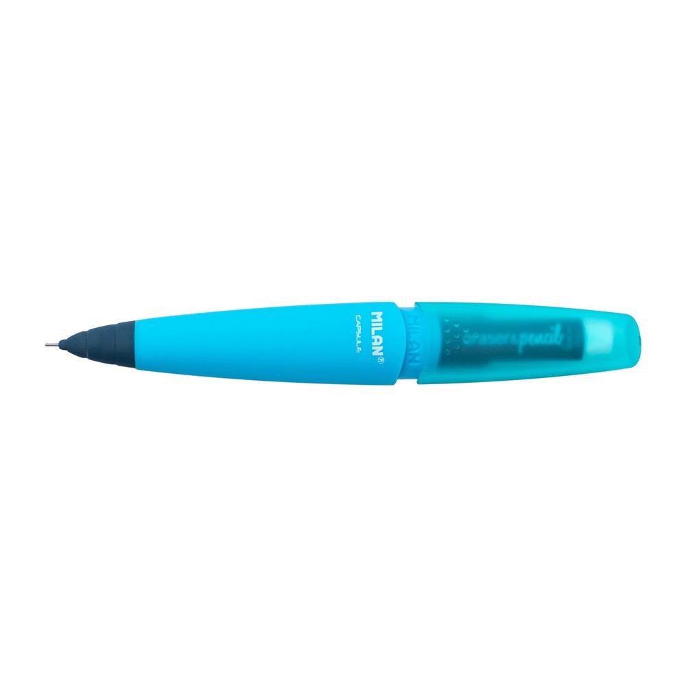 

[BMS Tangerang] Milan Pensil 2B dengan Penghapus edisi Kapsul warna Biru 0,7mm 185079 Blue