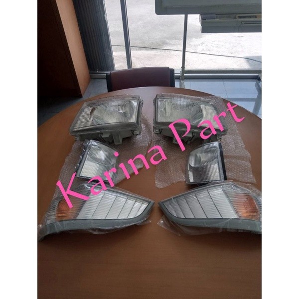 lampu depan besar canter set Original Mitsubishi 6 item