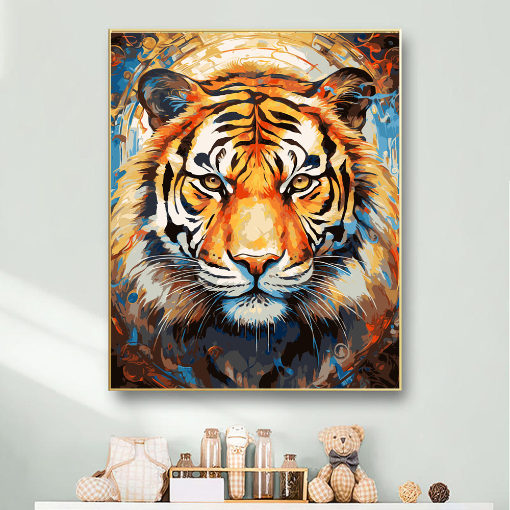 

Painting by Numbers For Adult tiger Dropshipping Canvas Oil Home Decor