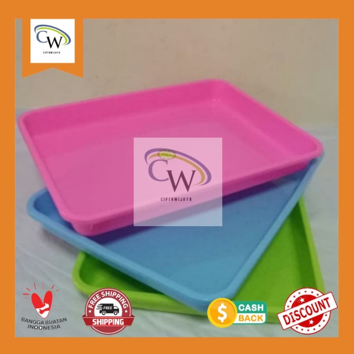 Nampan Plastik Jumbo Tantos/ Nampan kotak plastik uk. 41 x 30.5 cm