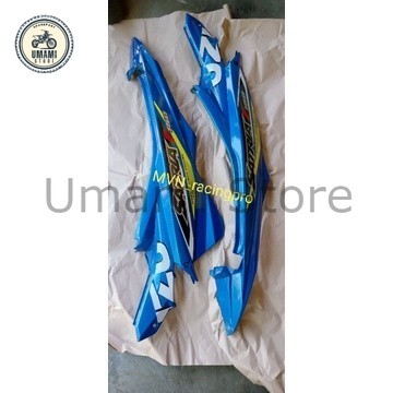 COVER BODY DEK BODI BELAKANG SUZUKI SATRIA FU FL FACELIT FACE LIFT FACELIFT BIRU GP PLUS STICKER Set