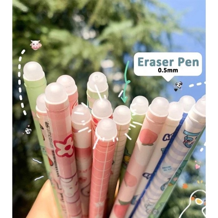 

Alat Tulis Pulpen Bisa Hapus Bolpoin Pena Gel Erasable Erase Magic Pen Motif Karakter Lucu Tinta Hitam 0.5mm
