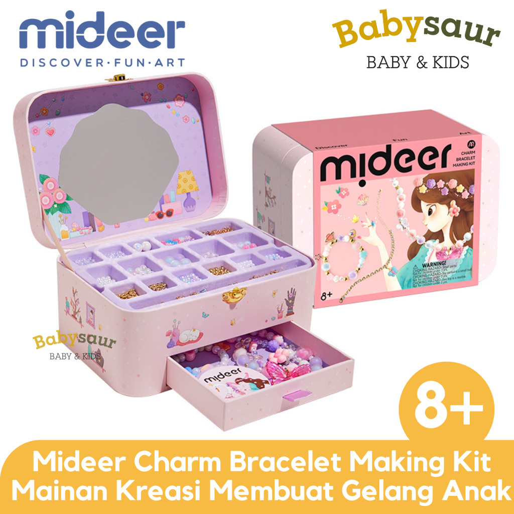 Mideer Charm Bracelet Making Kit Mainan Kreasi Membuat Gelang Anak Kado Anak Perempuan