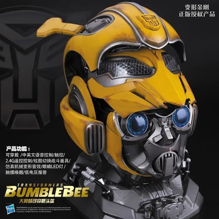 Transformers Bumblebee 1:1 Helmet Bandai Original Genuine Masker