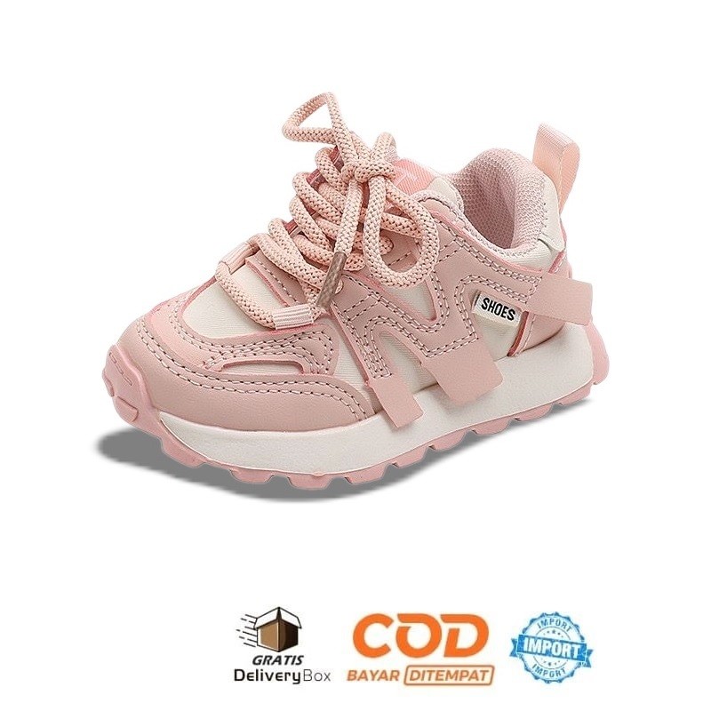 PL26Y BABYMONTEL - CRISTY Sepatu Sneakers Bayi Import I Sepatu Anak Laki Perempuan Usia 1-5 tahun
