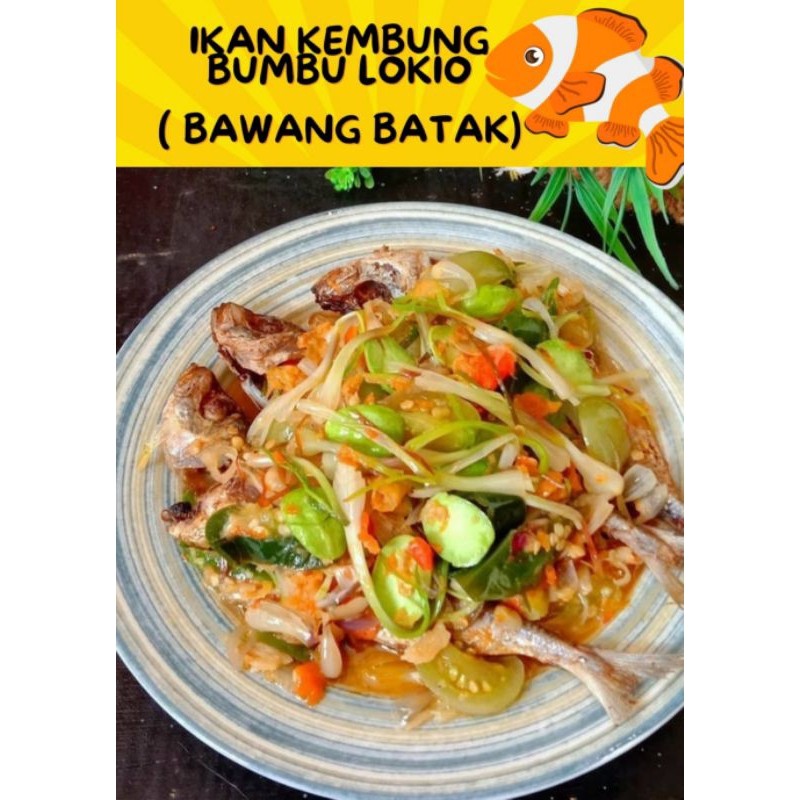 

MAKAN MENU RUMAHAN "IKAN KEMBUNG BUMBU LOKIO (BAWANG BATAK)" (PORSI FAMILY 2-3x MAKAN)