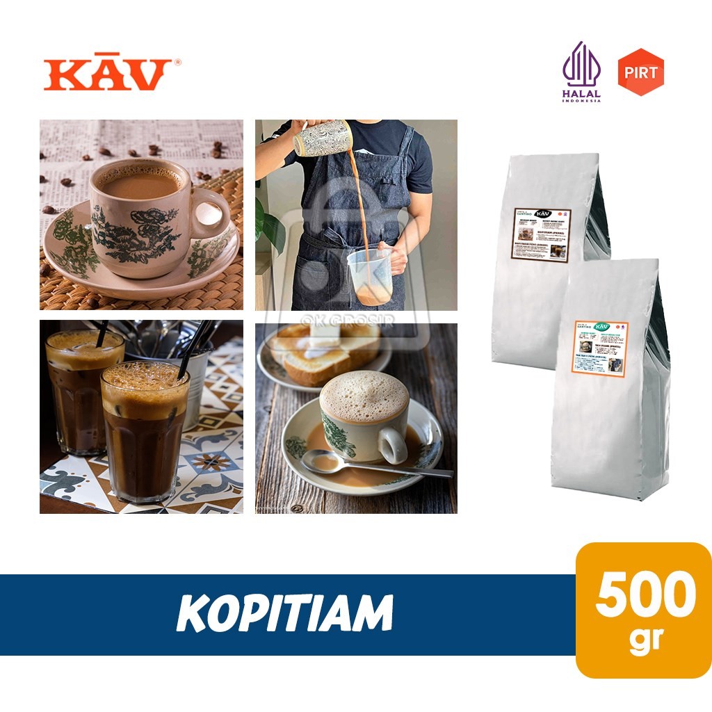

Kopitiam Teh Tarik / Kopi Tarik KAV Bubuk Santino (Pouch 500g)