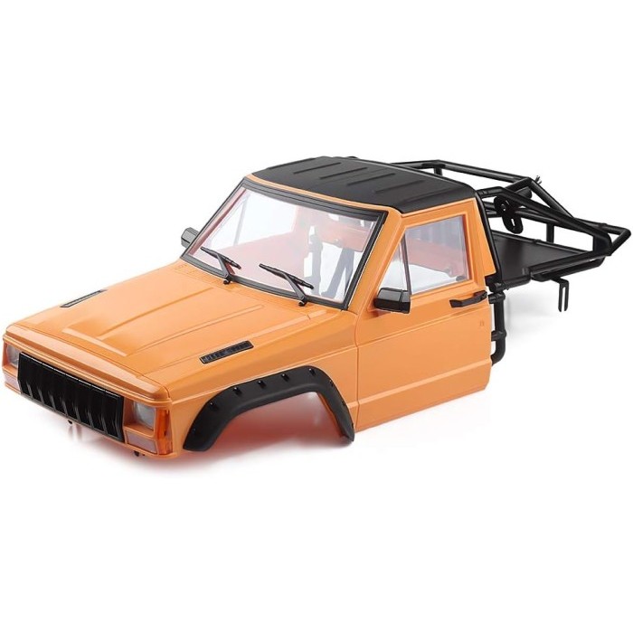 RC Cherokee Body Cab & Back-Half Cage for 1/10 RC Crawler TRX4 Axial SCX10 - Orange