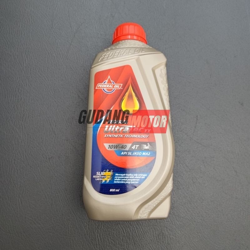 Oli Mesin Motor Federal Supreme Ultratec XX 50 10w-40 Synthetic Special 800ml HARGA GROSIR MURAH