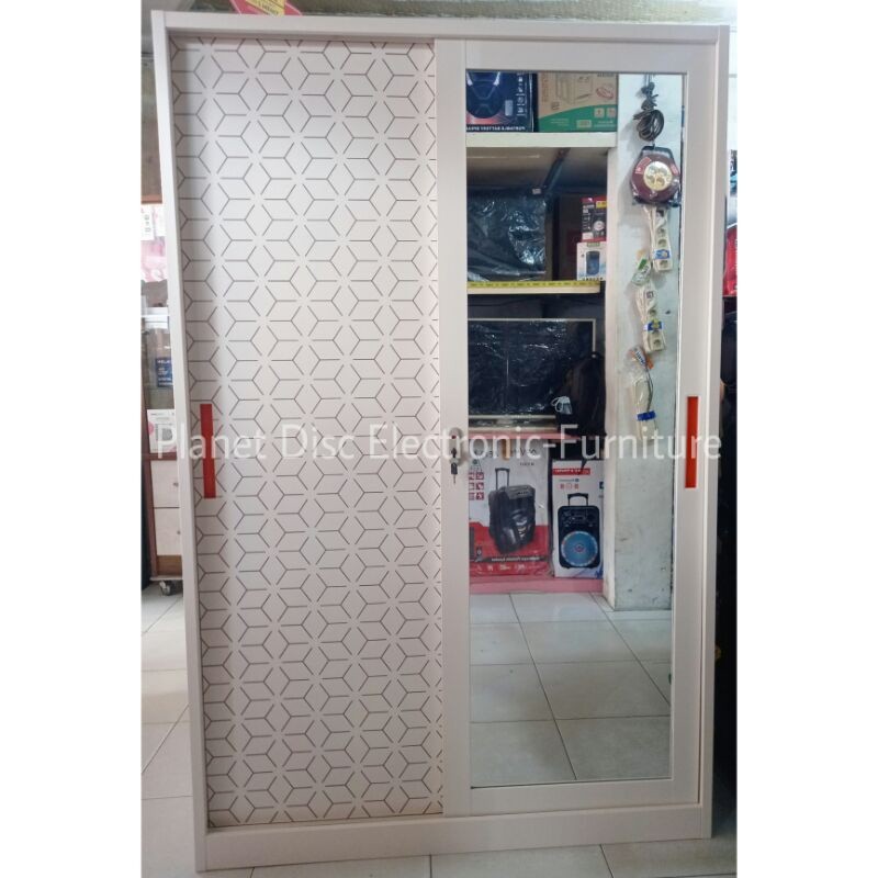 Lemari Pakaian plat besi Sliding Lemari Baju lemari Anti Rayap Lemari tahan banjir Lemari besi promo