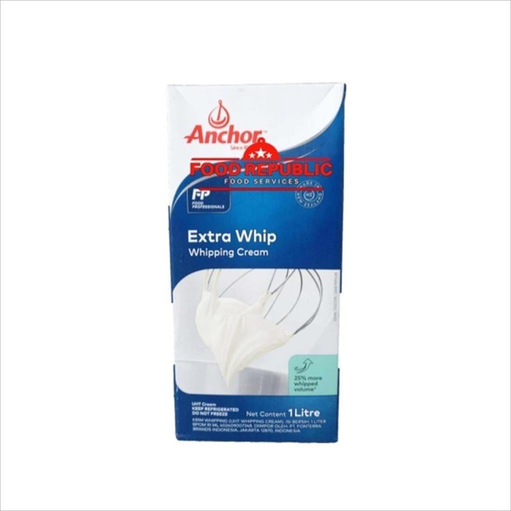 Anchor Extra Whip Whipping Cream 1 LTR Extra Mengembang hingga 25 %