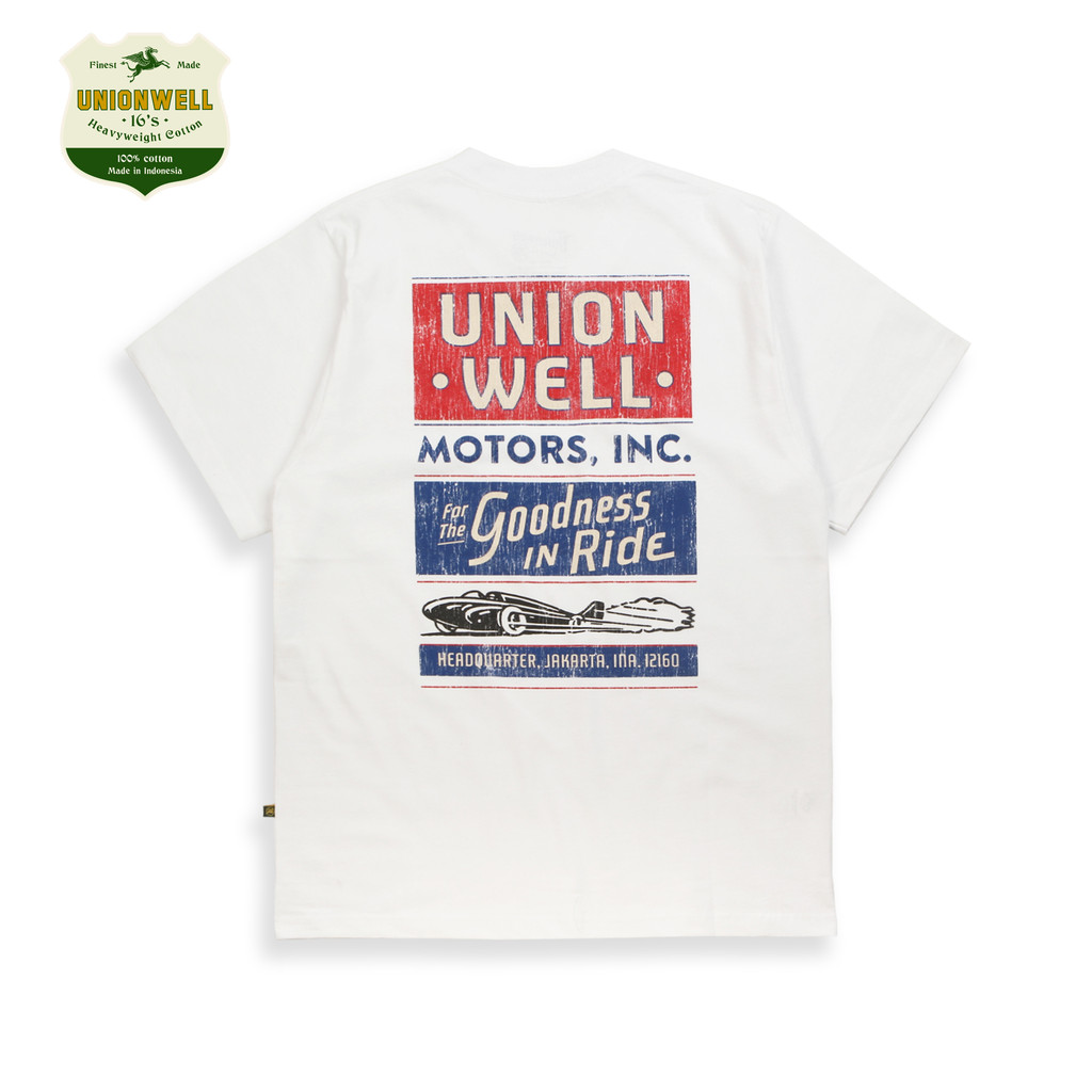 Unionwell T-shirt Original Kaos Vernon White