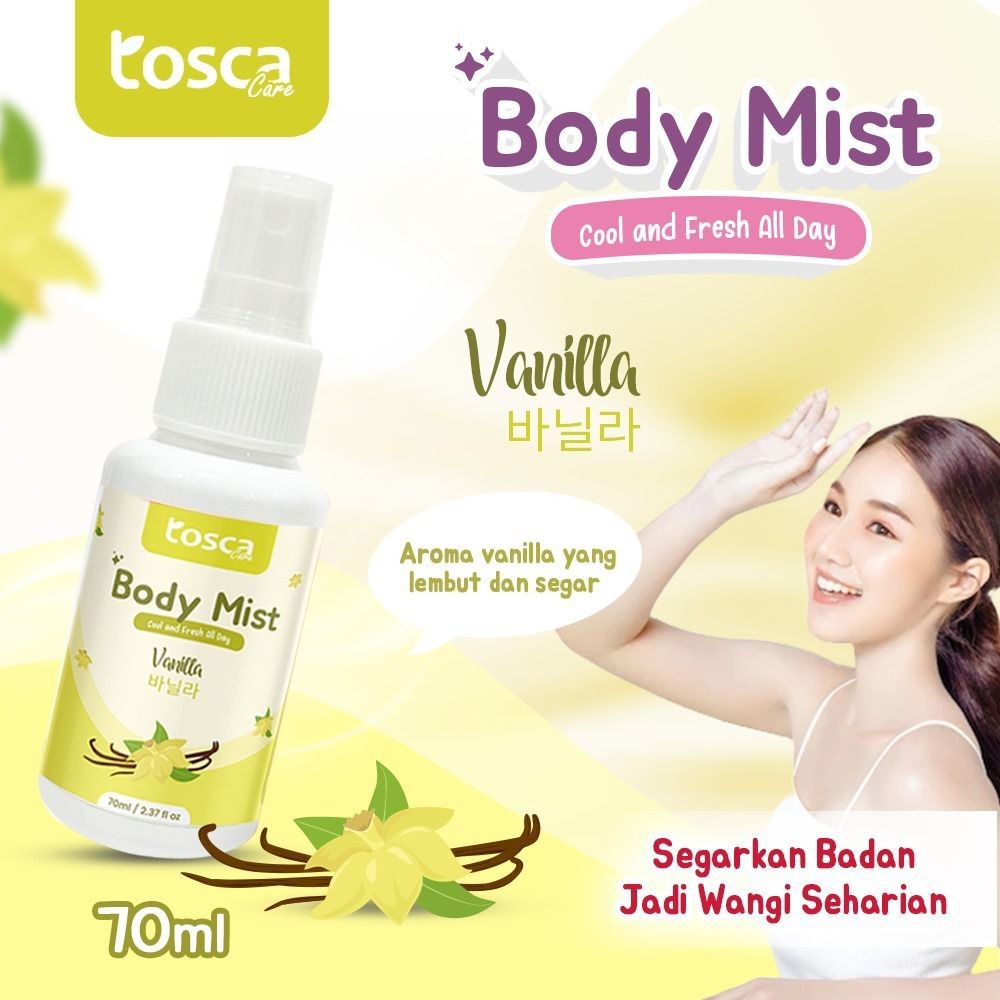TOSCA Body Mist Cool and Fresh Eau De Cologne70ml - PARFUM SPRAY PENGHARUM BADAN