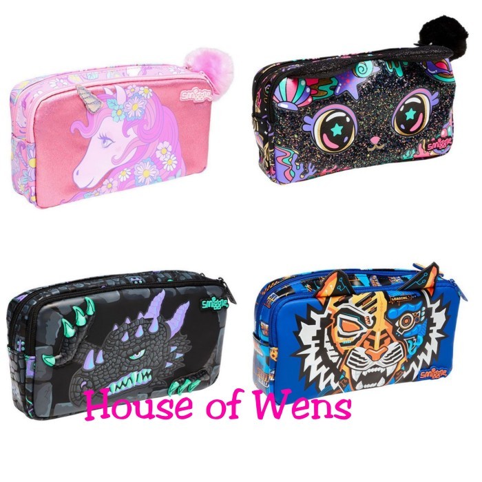 

[New]Promo SMIGGLE HEY THERE CHARACTER PENCIL CASE ORIGINAL - TEMPAT PENSIL - Black Cat