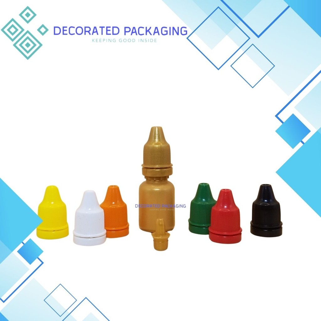 Botol Tetes Mata 10 ml Gold Sumpel Gold / Botol Tetes Mata  / Botol 10 ml / Botol HDPE / Botol Tetes
