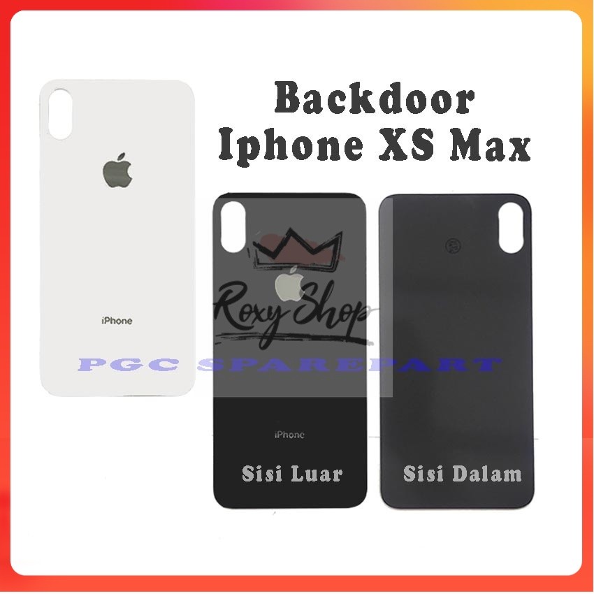 Ori Backdoor i P h o n e XS Max / IpXSmax / IphXSmax / Phone XSmax Penutup Tutup Baterai Casing Bela