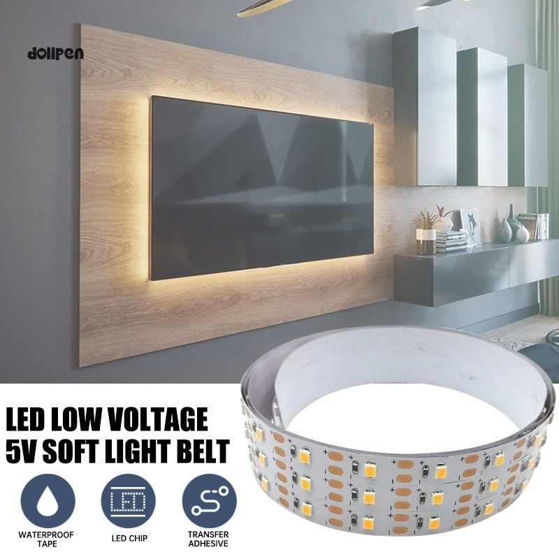 Strip Lampu LED Tegangan Rendah 5V Lembut Dekorasi Cermin Lampu Suasana Strip Lampu yang Dapat Dipan