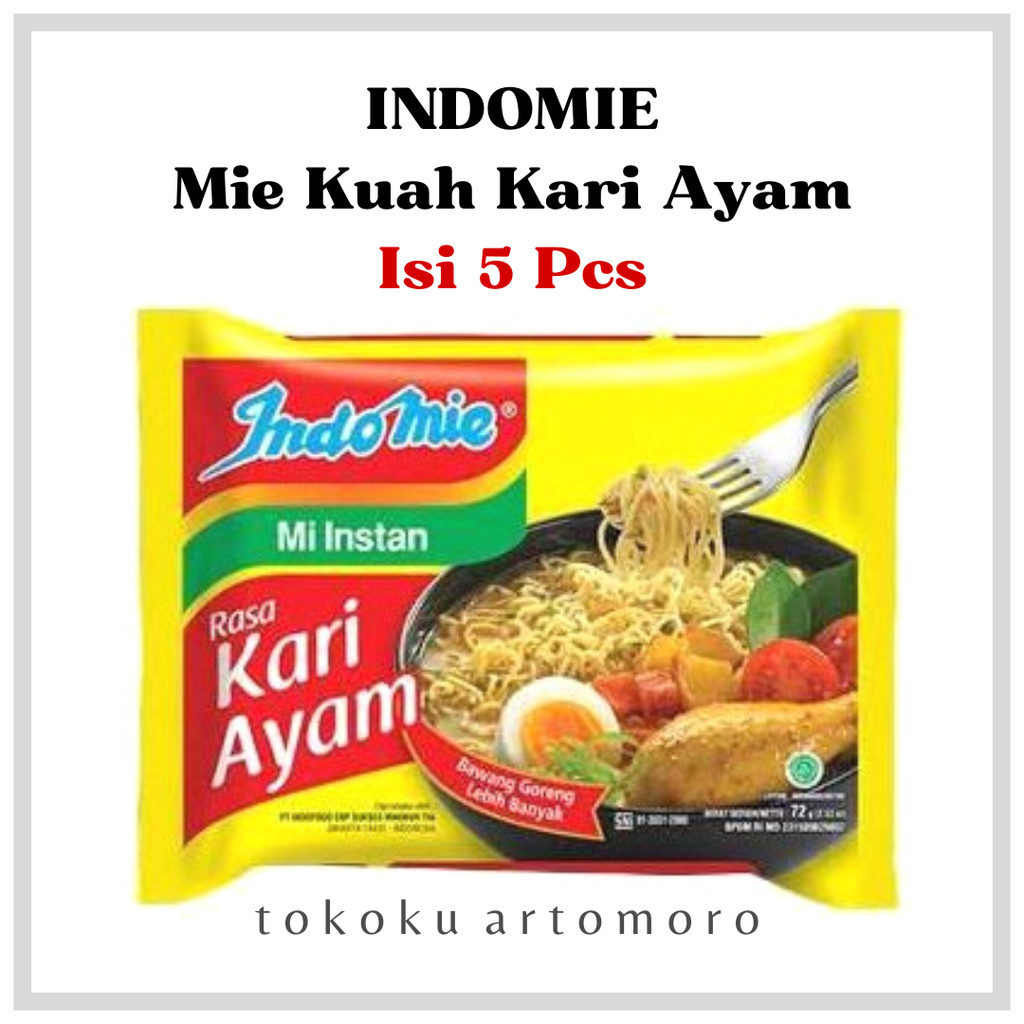 

Indomie Rasa Kari Ayam Isi 5 pcs / Mie Kuah / Mie Instan Isi 5 Bungkus
