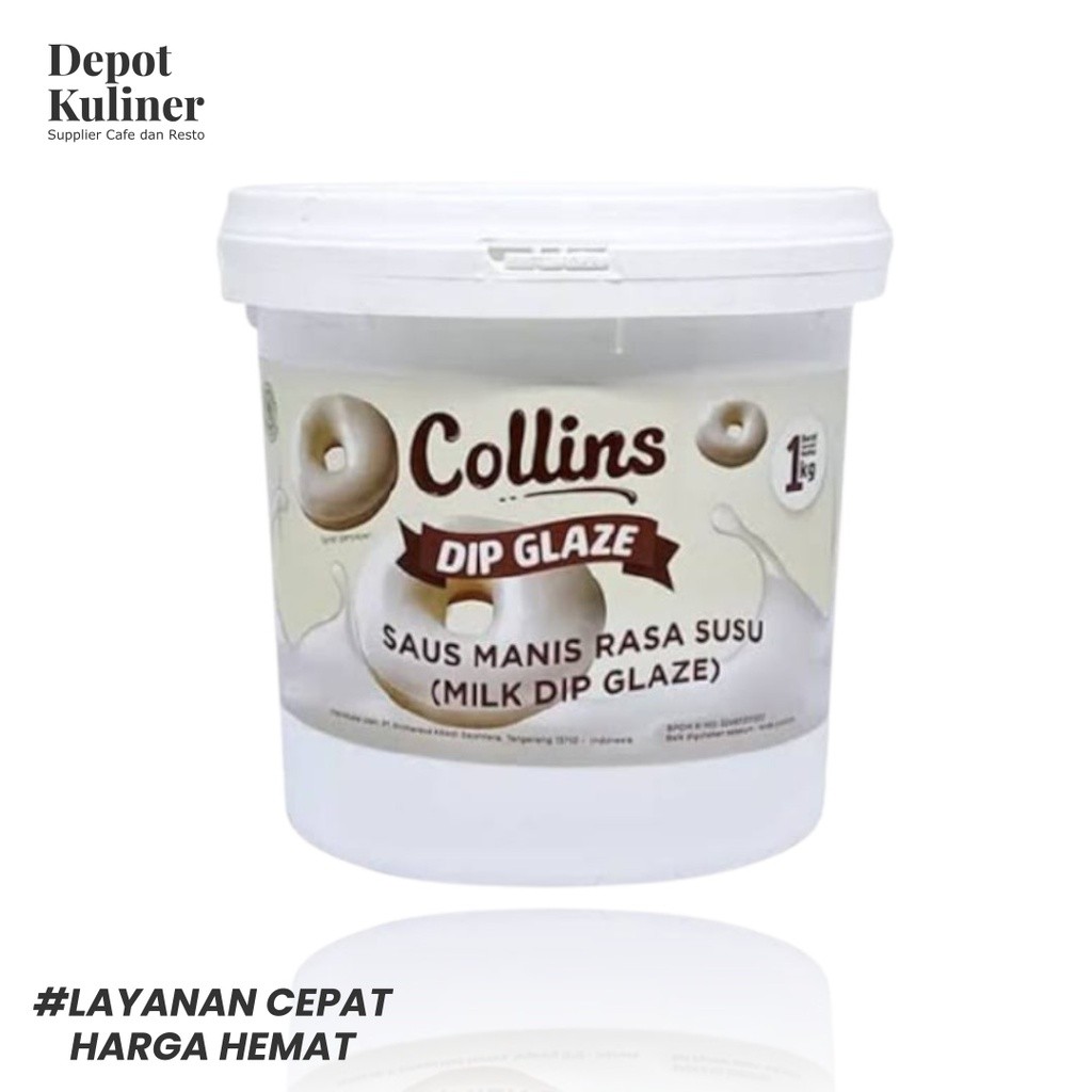 

Collins Dip Glaze Susu 1KG Saus Manis Rasa Susu Milk Zuya Mart