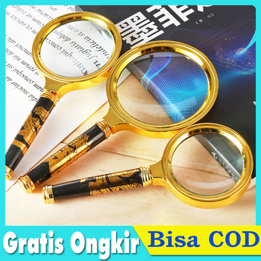 

Kaca Pembesar Motif Naga 60-80mm / Lup Lensa Handheld Magnifier / Magnifyi