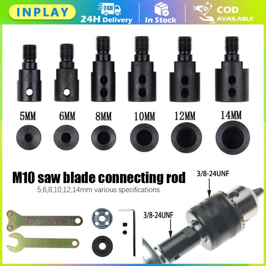 5/6/8/10/12/14MM Konektor Arbor Gerinda M10 / Mandrel Connector Drill Mini Grinder Cutting Tools