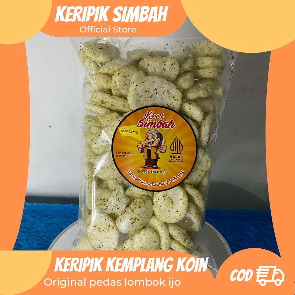 

Kemplang Original/Cabe hijau. Kerupuk Koin.