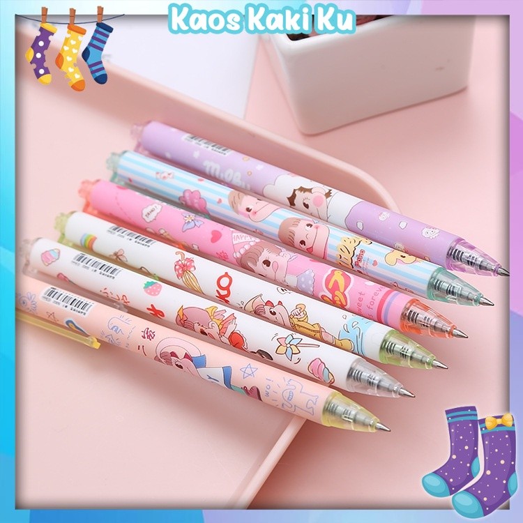 

Pulpen Gel Motif Cartoon Pulpen Pelajar Dan Kantor Pena Lucu Cherry Maruko