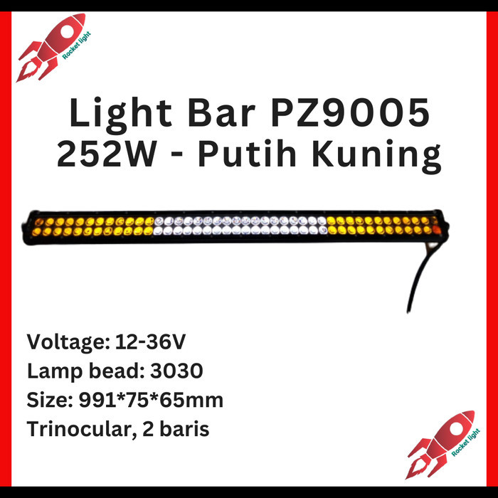 Lampu Sorot LED Bar LED Light Bar Offroad Runlai 252 watt putih kuning