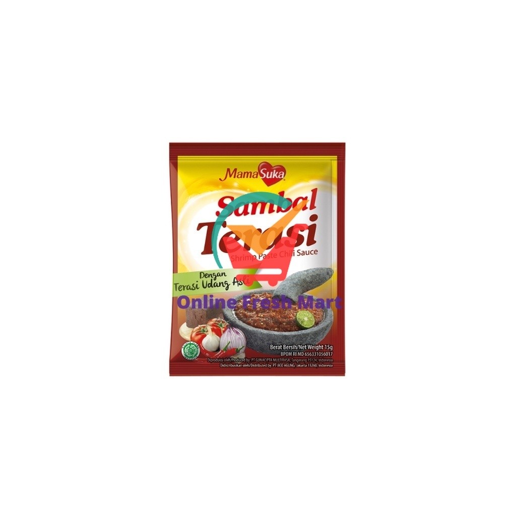 

Mamasuka Sambal Terasi 1 Renceng Isi 10 Sachet 15g - Online Fresh Mart Denpasar