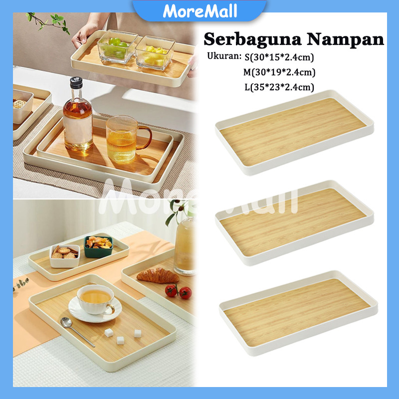 Aesthetic Nampan/Plastik Tatakan Dapur/Rectangle Tray