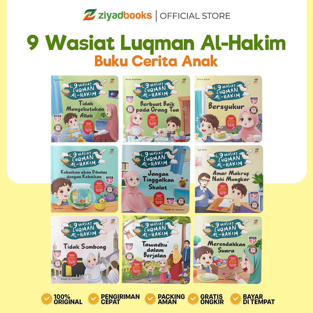 Ziyadbooks - Buku Cerita Anak - 9 Wasiat Luqman Al-Hakim