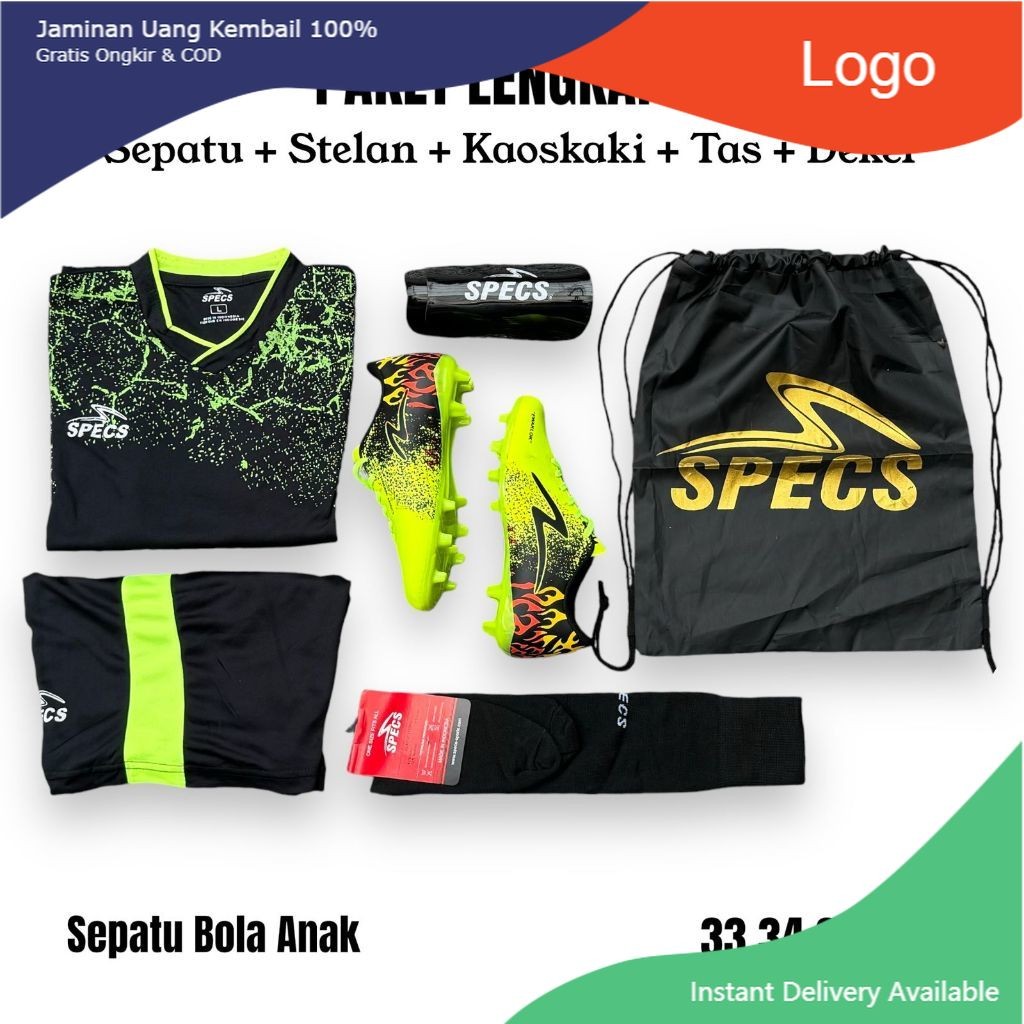 Paket 5 Item Sepatu Sepakbola Anak Cowo Cewe Murah Sepatu Bola Sepak Junior Cocok Untuk Lapangan Rum