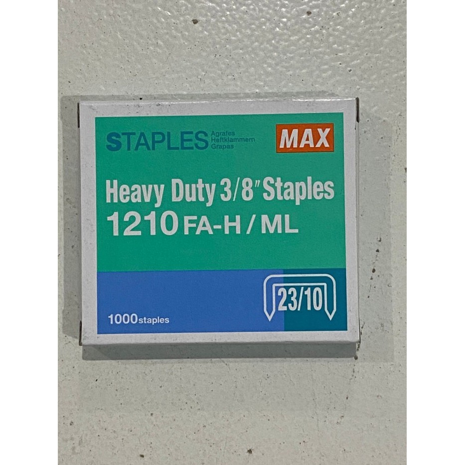 

Isi Staples Max no 1210 / 23/10 ORIGINAL / Isi Staples Max Besar Duduk