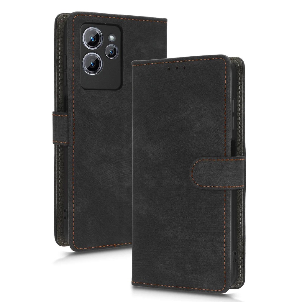 New Phone casing Oukitel C32 Case Wallet Anti-theft Brush Magnetic Flip Leather Cover For Oukitel C3