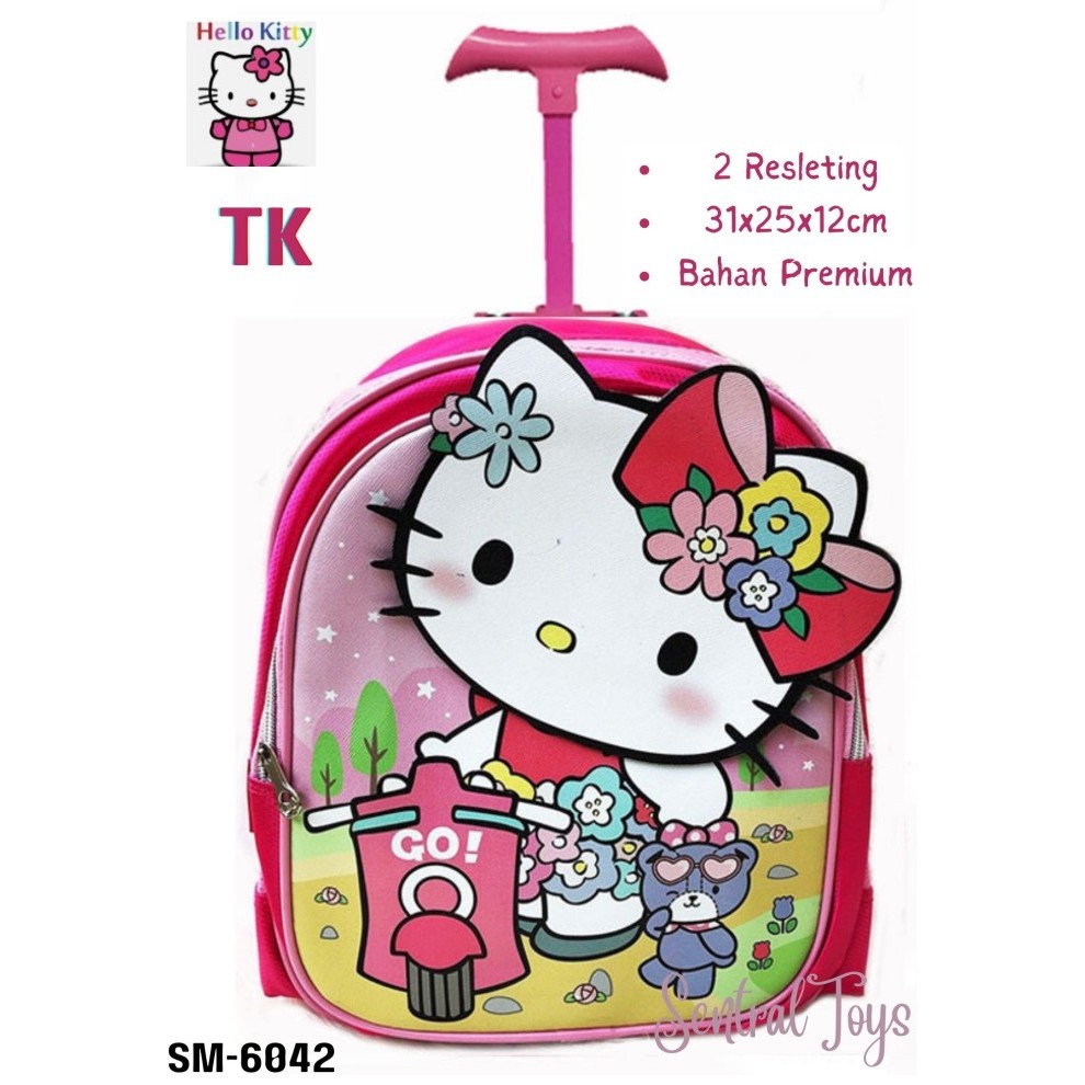 Tas Troli / Dorong anak TK HELLO KITTY NJ-29 - RD-08