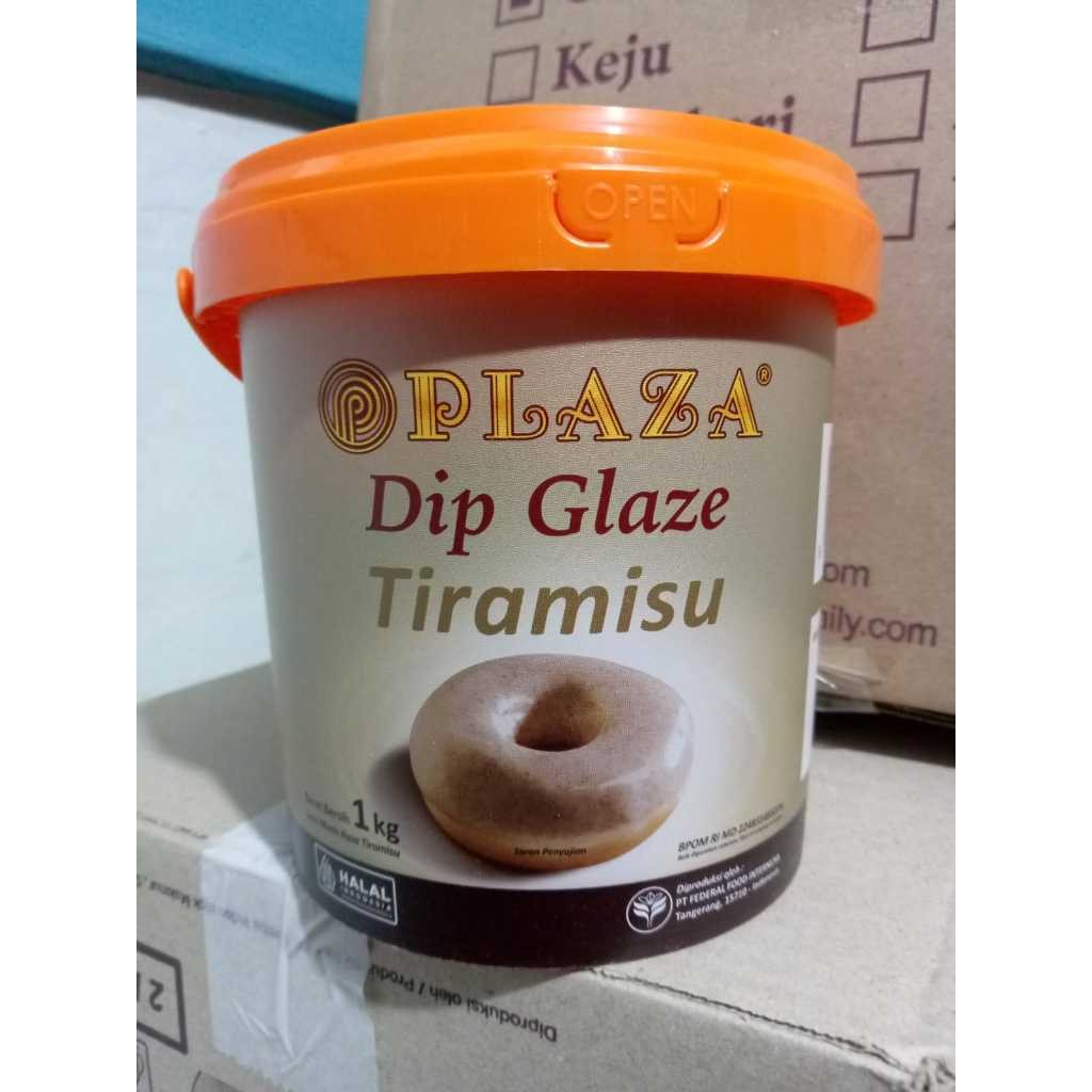 

Plaza Dip Glaze Dark Tiramisu 1kg Selai Olesan untuk Donat DAN Roti Bakar