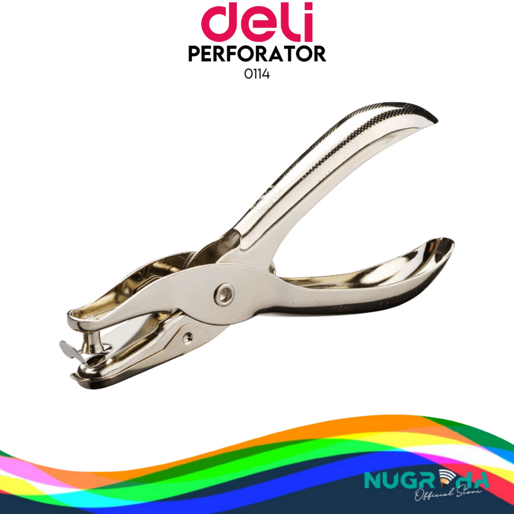 

PEMBOLONG KERTAS PUNCH 1 LUBANG GAGANG DELI '0114 1 HOLE PERFORATOR