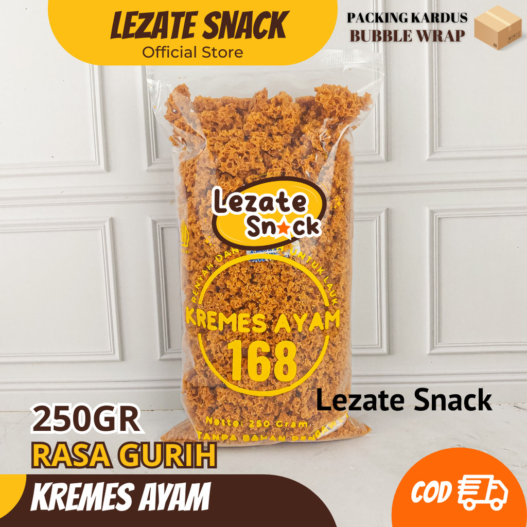 

Kremesan Ayam Goreng 250GR Enak Murah Renyah Kremes Ayam Kampung Rasa Pedas & Gurih Khas Malioboro Suharti Roker Keraton WAP SHOP