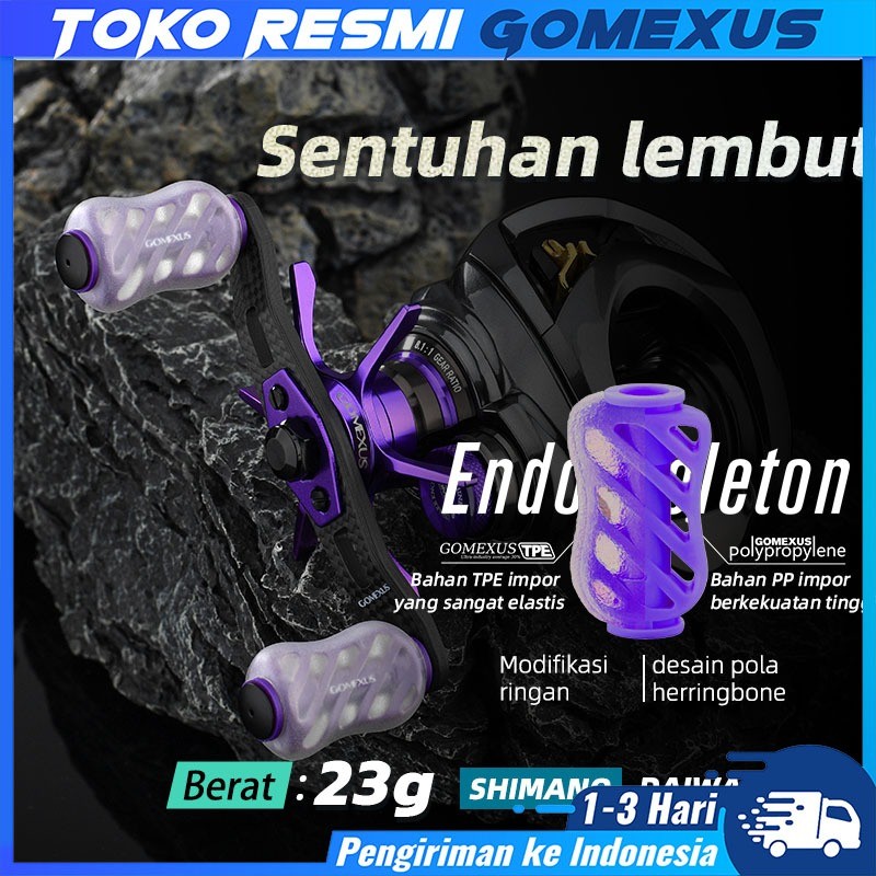 Gomexus DC-S20 Twin Handle Reel Double Knob Stabilitas yang kuat 85/95mm For Shimano Daiwa ABU For B