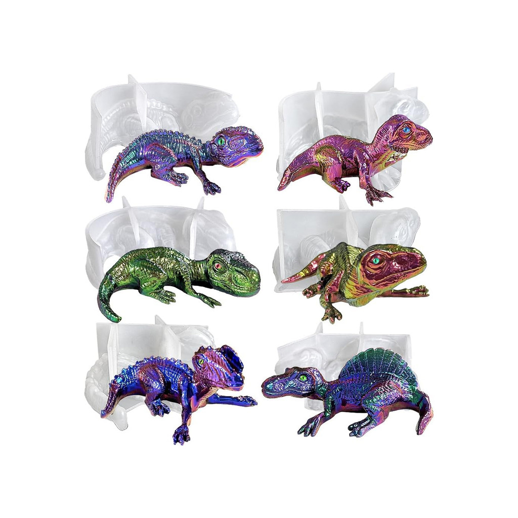 

3D Dinosaur Ornaments Silicone Mold Handmade Dinosaur Epoxy Resin Mold DIY Clay Crafts Keychain Pendant Drop Glue Jewelry Tools