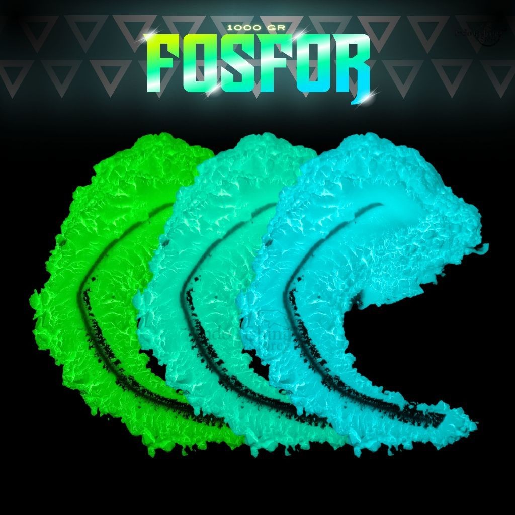 [1KG] Diamond Fosfor Powder 1000Gr Bubuk Fosfor Glow In the Dark Campuran Metal Jig Green Tosca Sky 