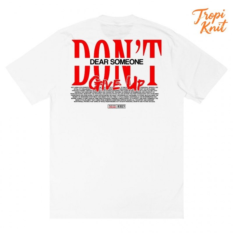 Kaos T Retro HOT T-shrits Baju Someone T-Shirt 012DA Dear Someone White