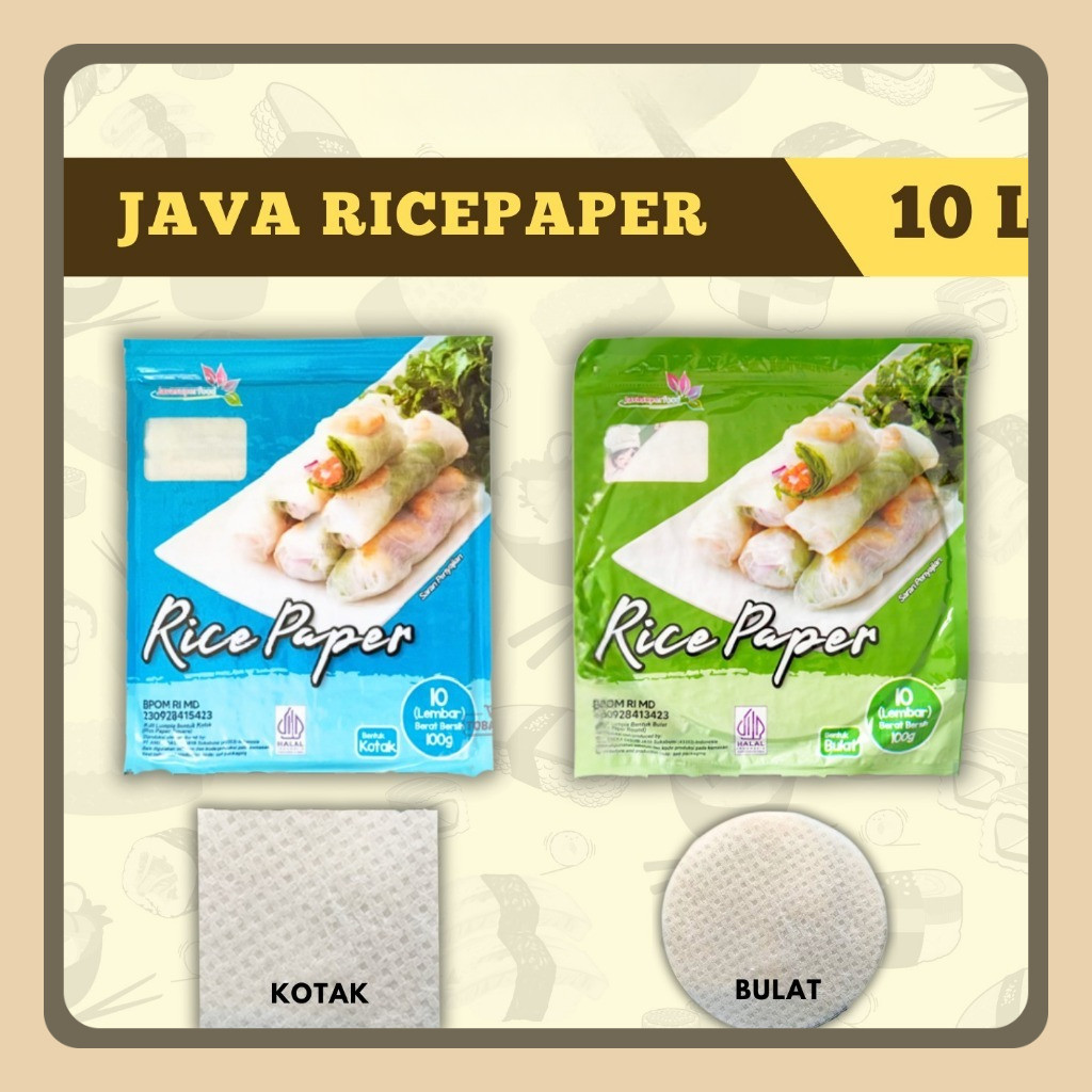 

Rice Paper KOTAK / Banh Trang High Quality Kulit Lumpia Vietnam