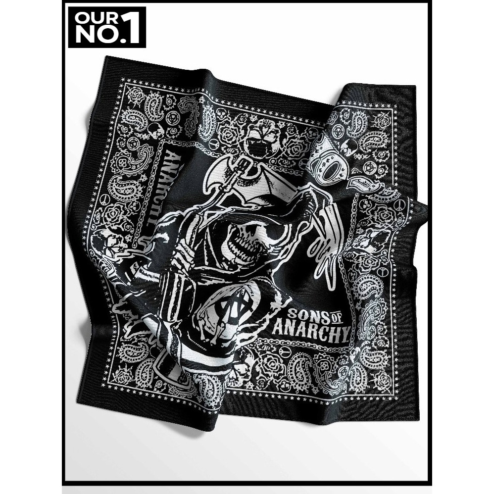 ONE-H-Syal bandana motif SON OF ANARCHY - slayer multifungsi - aksesoris fashion skena style