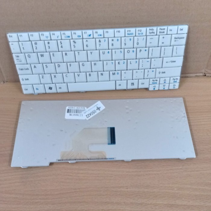 Keyboard laptop Acer Aspire One N214, ZG5, ZG8, AO531, D150, D250 WHITE Original