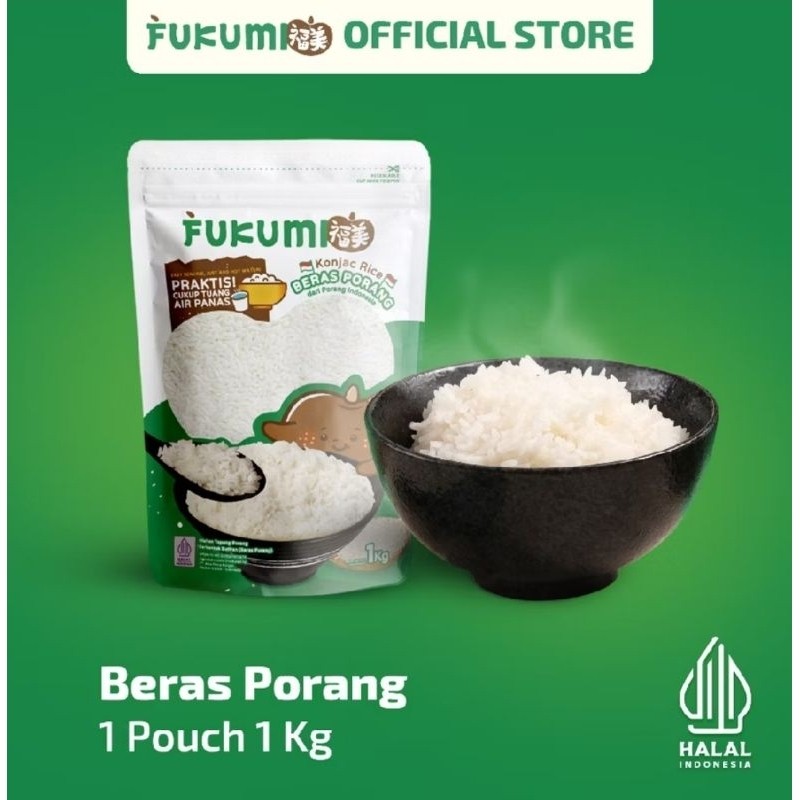 

New Fukumi beras porang 1 kg|beras kesehatan fukumiPremium