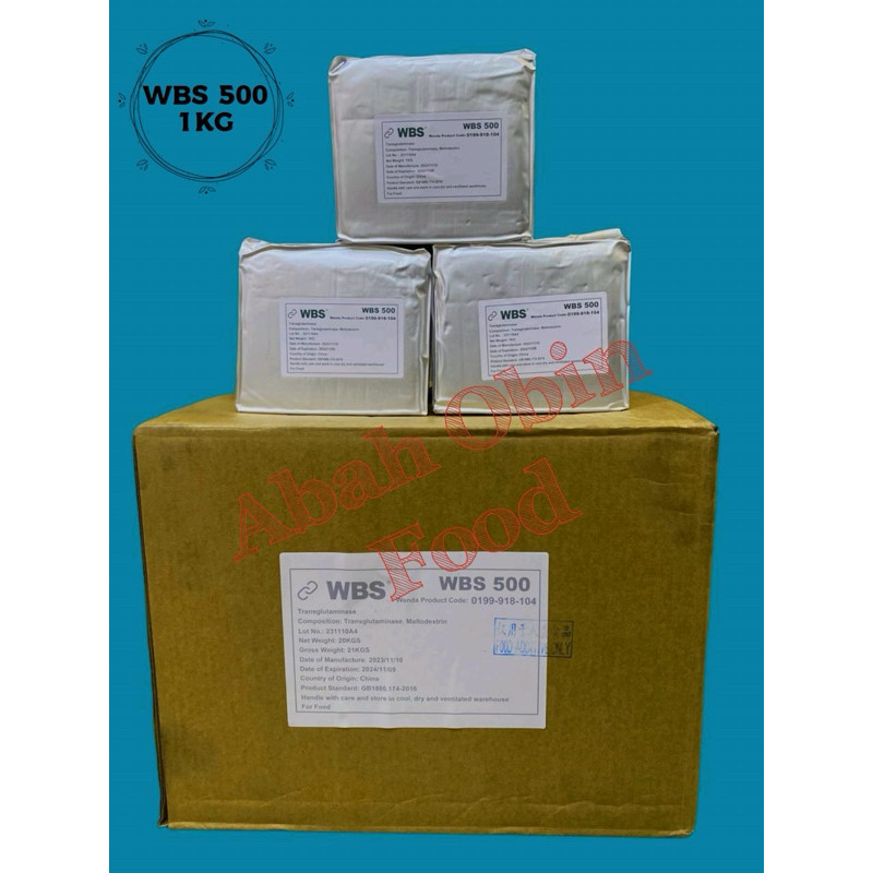WBS 500 1 KG - Enzim Perenyah dan Pengenyal Bakso, Pentol, dll
